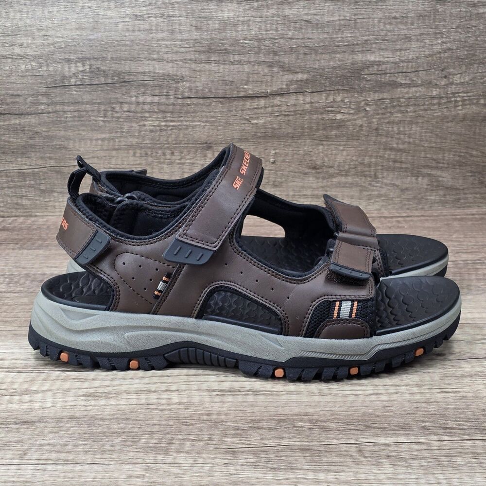 Skechers Prewitt Rigdon Men's Size 11 Brown Comfort Adjustable Sandals 205139